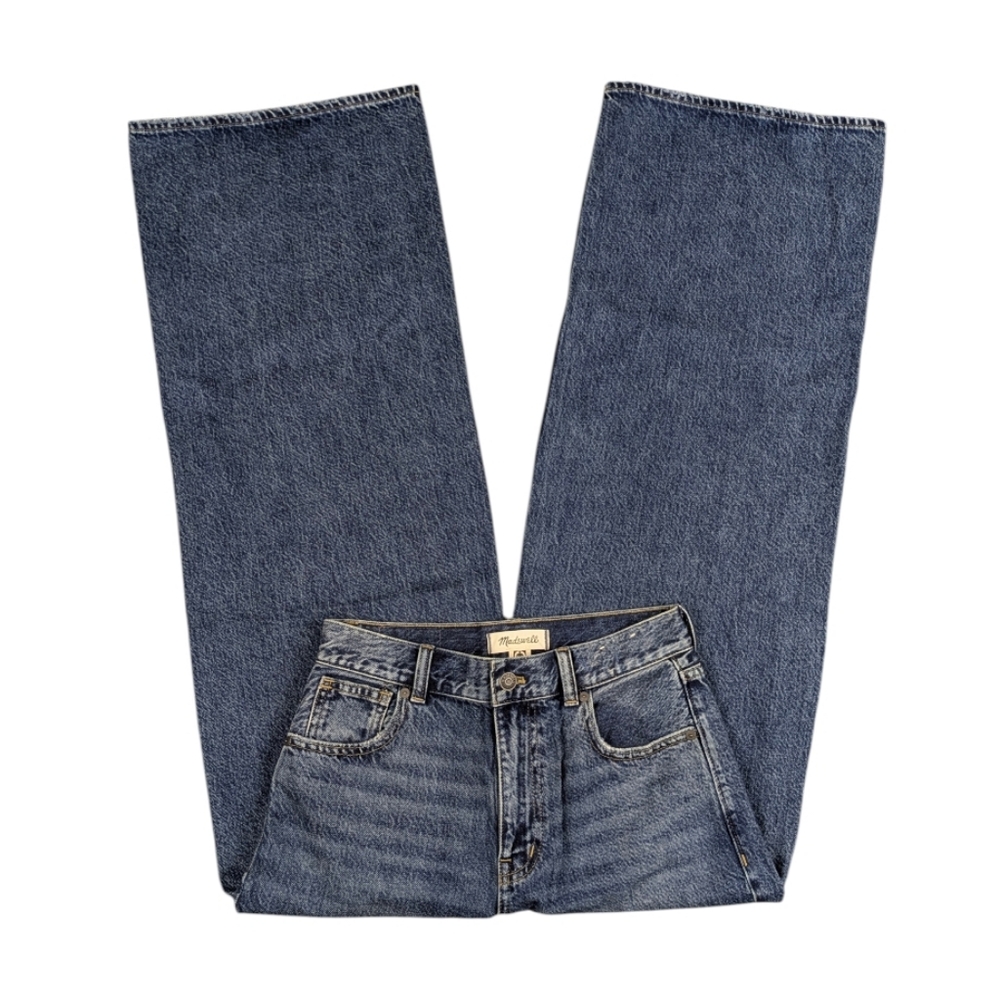 Madewell Superwide Leg High Rise Jeans Size 25 Medium Wash Wide Leg Denim  J1794 - Picture 3 of 11